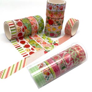 Fruta: Melón / Manzana -Cinta de enmascarar / Cinta washi