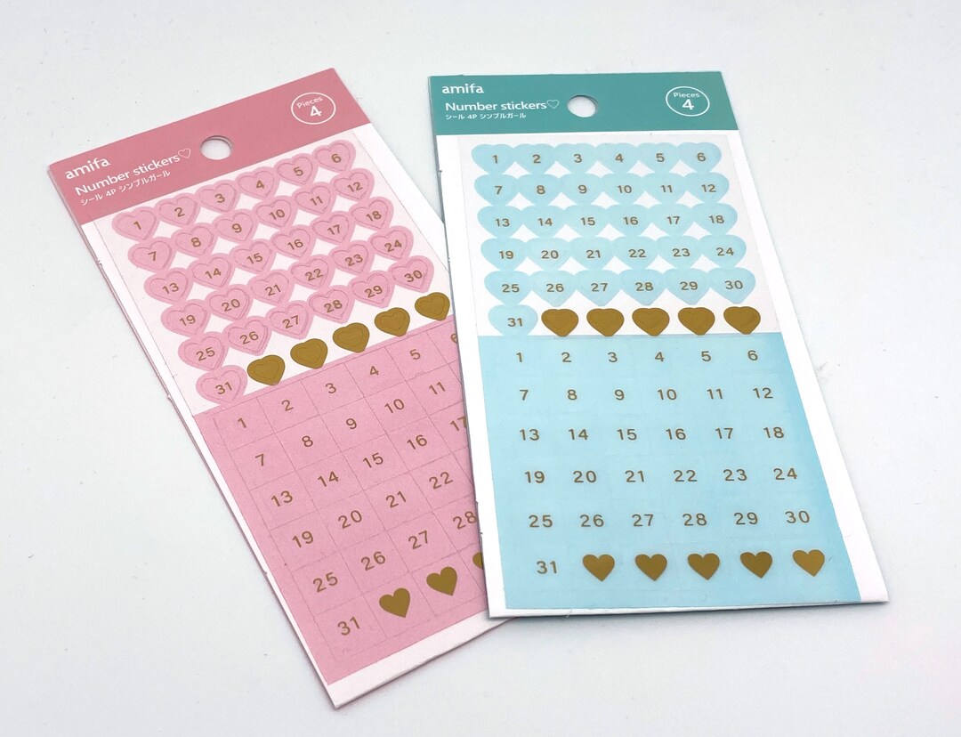 Number Sticker Sticker Transparent - Etsy