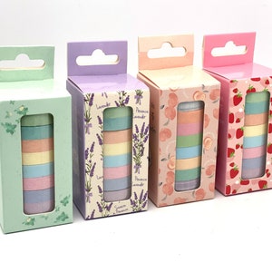 Lot de 10 Washi Tape Pastel Parfumé / Masking Tape