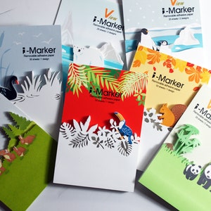 Tiere, Sticky Note / Haftnotizen mit Laser cut