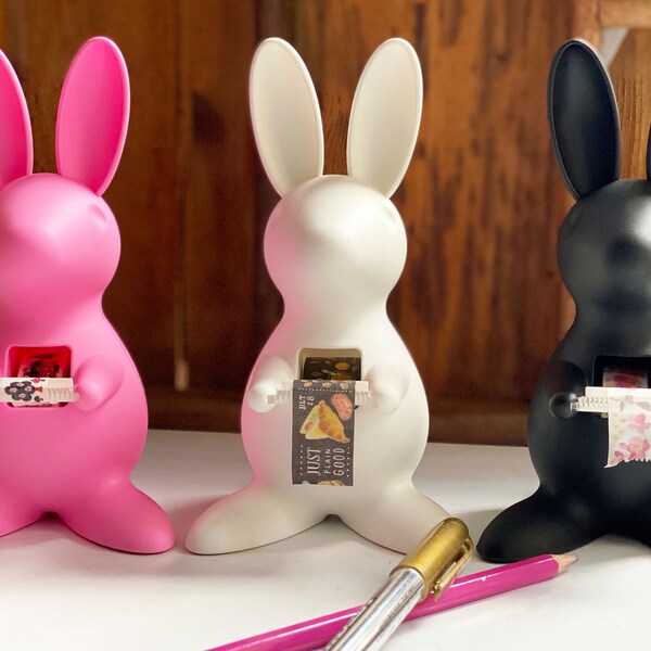 Dispenser per nastro adesivo Desk Bunny + 1 nastro a sorpresa in omaggio