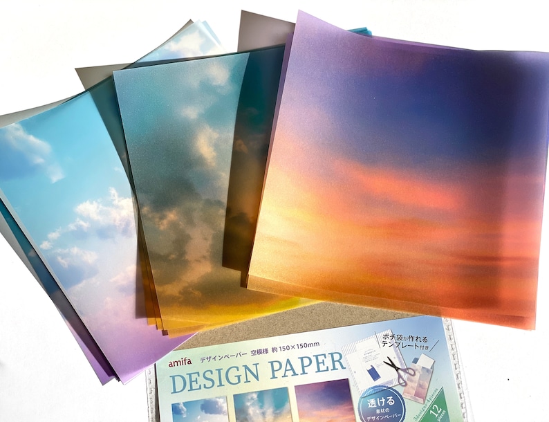 Origami paper sky and water Himmel Transparent