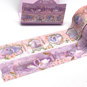 Schwan mit Goldfolie- Washi Tape/Masking Tape