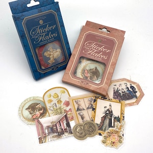 Vintage - adesivos Washi, decalques,