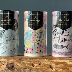 Cat / Polar Bear / Happy Party Washi Tape / Masking Tape-X-Large