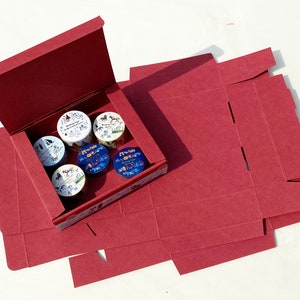 Caja de cartón artístico Plano Box "roja"