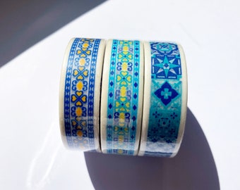 Morocco Tile, Washi Tape/Masking Tape narrow