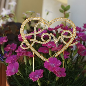 Glitter greeting - For cakes or plants