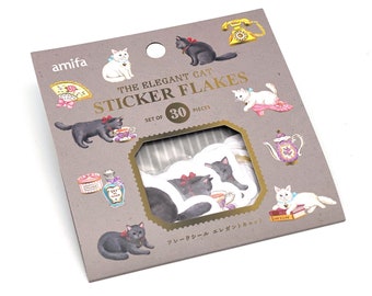 Cats Elegant" Sticker, Aufkleber