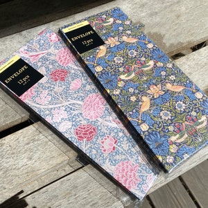Sobres estrechos de William Morris