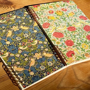 Notebook, notebook, ring binder lined William Morris A5 image 2
