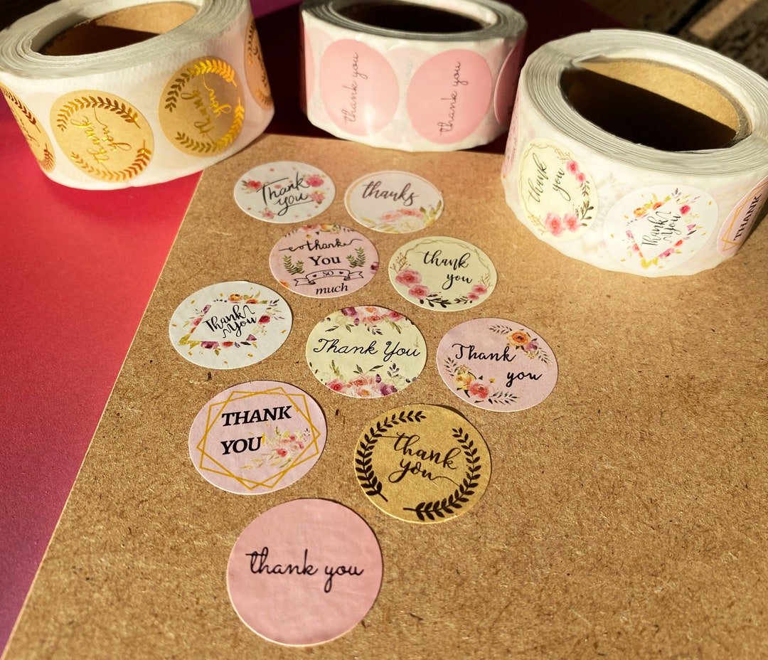 Thank You Stickers / Stickers / Labels - Etsy