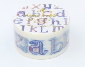 Moroccan Alphabet 28mm/7m Washi Tape / Masking ...