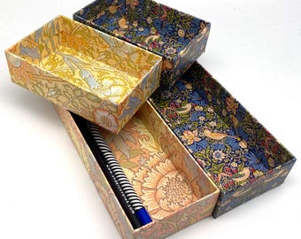 Caja de papel William Morris