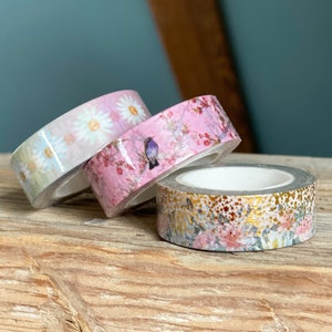 Vögel / Blumen / Masking Tape, Washi Tape