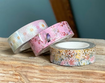 Vögel / Blumen / Masking Tape, Washi Tape