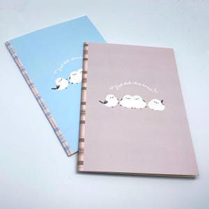 Cuaderno rayado con motivos de aves - Diario A5