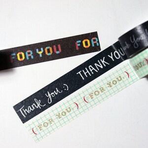 For you / Thank you masking Tape 6 m x 15 mm