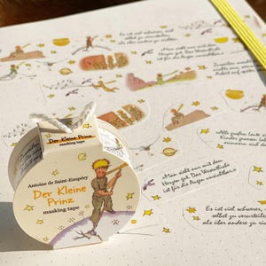 Le Petit Prince Washi Tape/Masking Tape Texte en allemand
