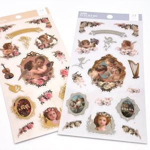 Anges - autocollants, autocollants,