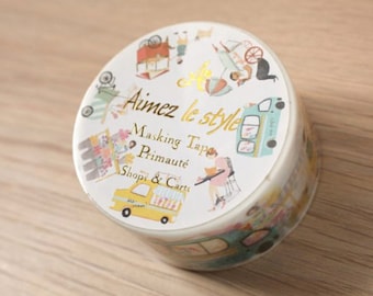 Shops and carts 28mm/7m Washi Tape / Masking Tape