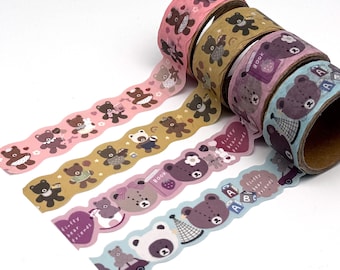 Orsetti di peluche - Nastro adesivo Washi/nastro di carta sagomato