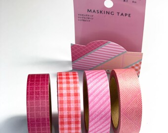 Rote Muster Washi Tape 15mm x 8m
