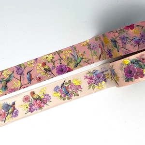 Vögel mit Goldfolie- Washi Tape/Masking Tape