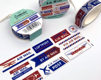 Air Mail-  Washi Tape/ 15 mm x 7 m