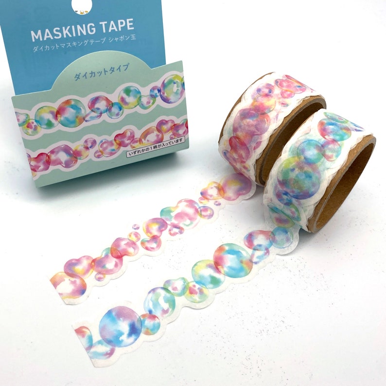 Seifenblasen Tape/Masking Tape Konturgeschnitten 15mm x 1,5M Bild 2