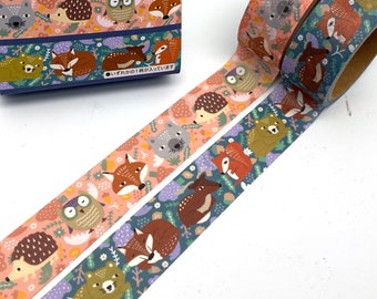 Animales en el Bosque - Masking Tape Washi Tape