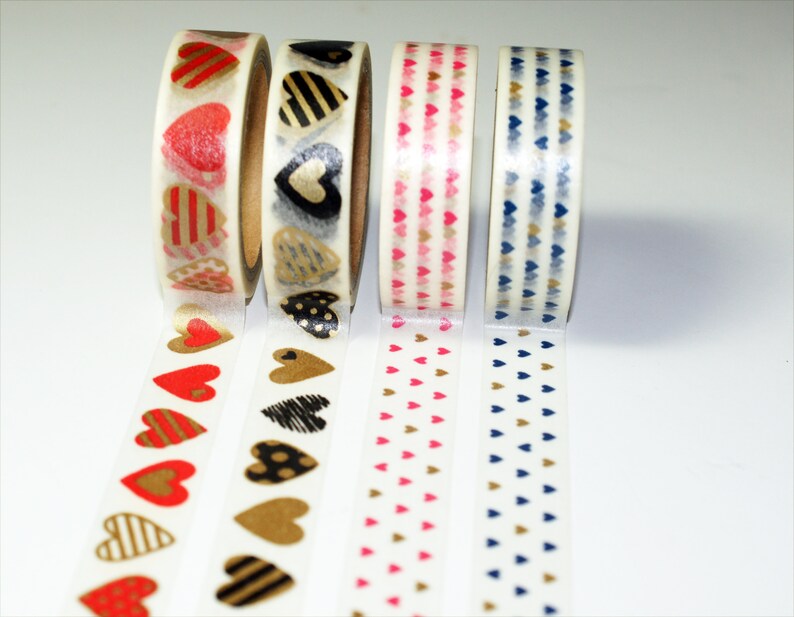Hearts Gold Red Black