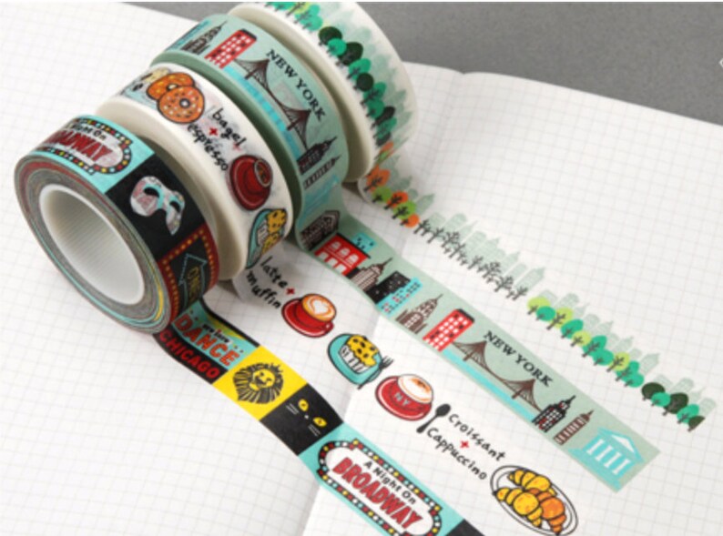 NYC Central Park 15 m x 15 mm Washi tapemas...