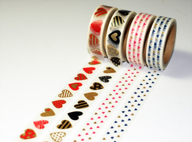 Hearts Gold Red Black