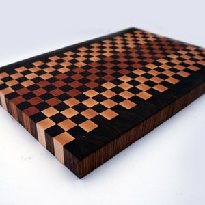 Handcrafted End Grain Cutting Board, Checkered Pattern, Butcher Block Board, Carving Board, Hardwood, Great Gift for All Occasions!