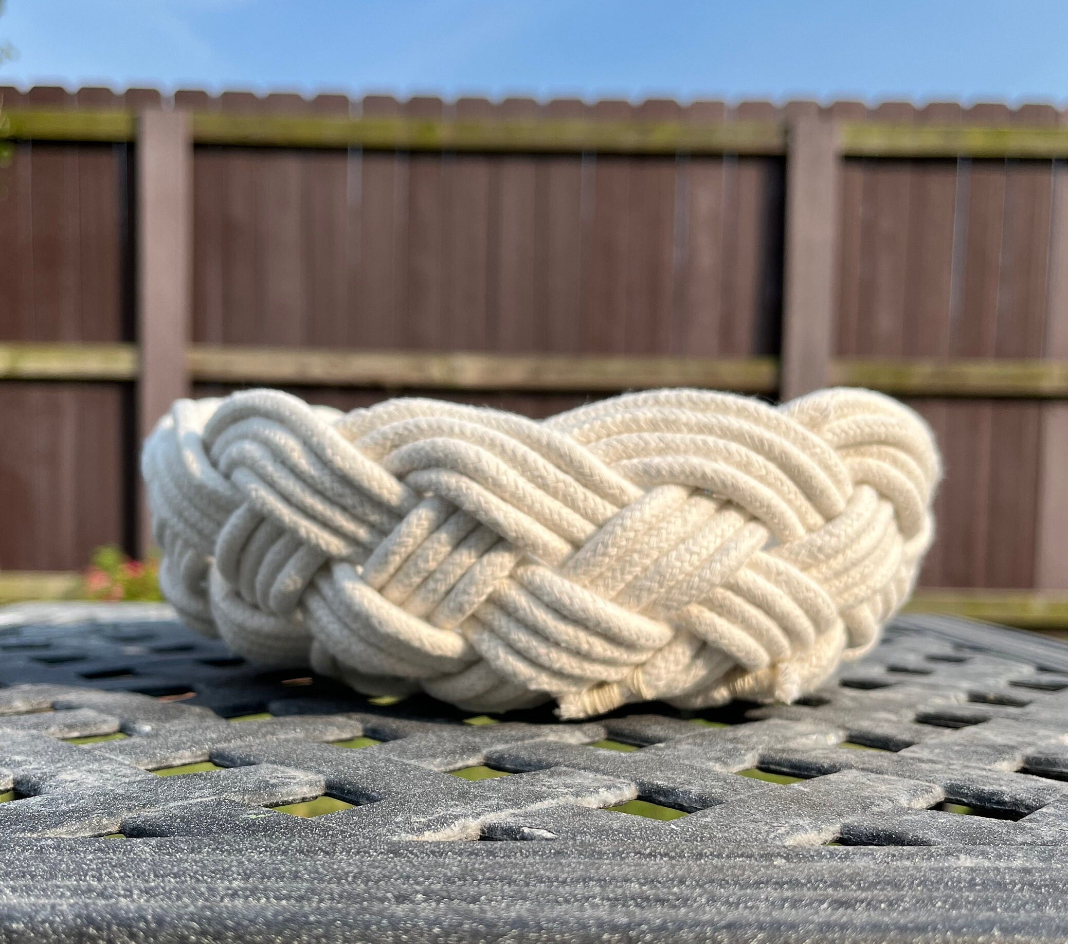 Braided Rope Bowl, Kitchen Fruit Bowl, Kitchen Fruit Basket, Braided ...