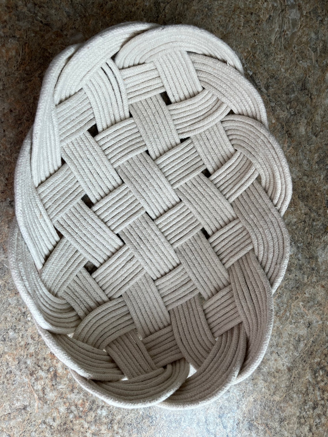 Large Kitchen Rope Bowl, Rope Decor, Cotton Rope Bowl, Rope Basket