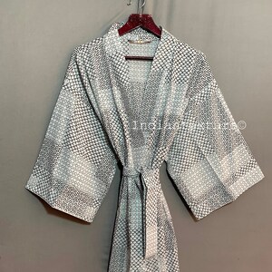 Cotton Indian Beach Kimono Robe ,Kimono Robe,Cotton Robe,Shower Robe, Maternity Robe Bath robe Dressing Gown Beachwear long/short