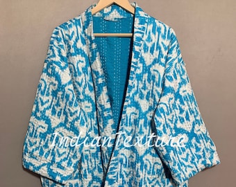 Jacket, Indian Overcoat For Everyone, Cotton Jacket, Indian Jacket, Kantha Jacket, Cotton Overcoat, Indian Overcoat, Kantha Kimono,