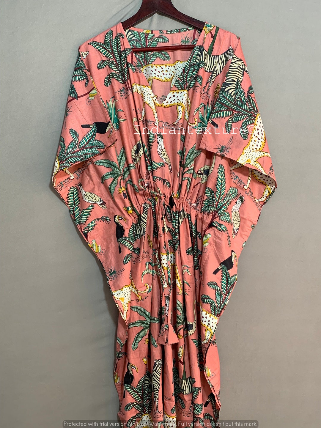 Cotton Maxi Kaftan Indian Floral Kaftan Long Caftandress - Etsy