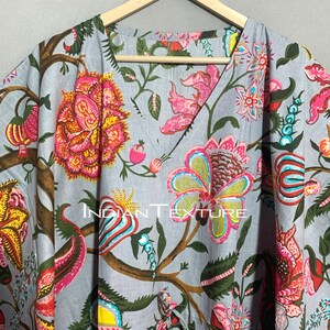 FLOWER PRINT SILK KAFTAN YAYA main image 1