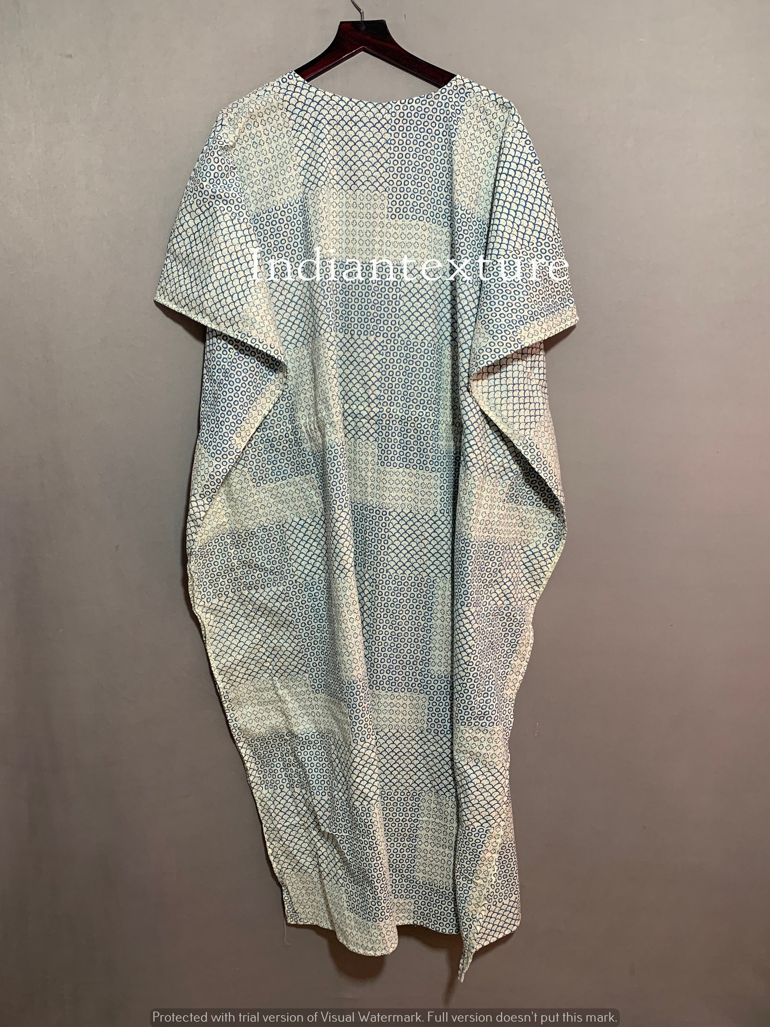 Cotton Maxi Kaftan Indian Floral Kaftan Long Caftandress Etsy