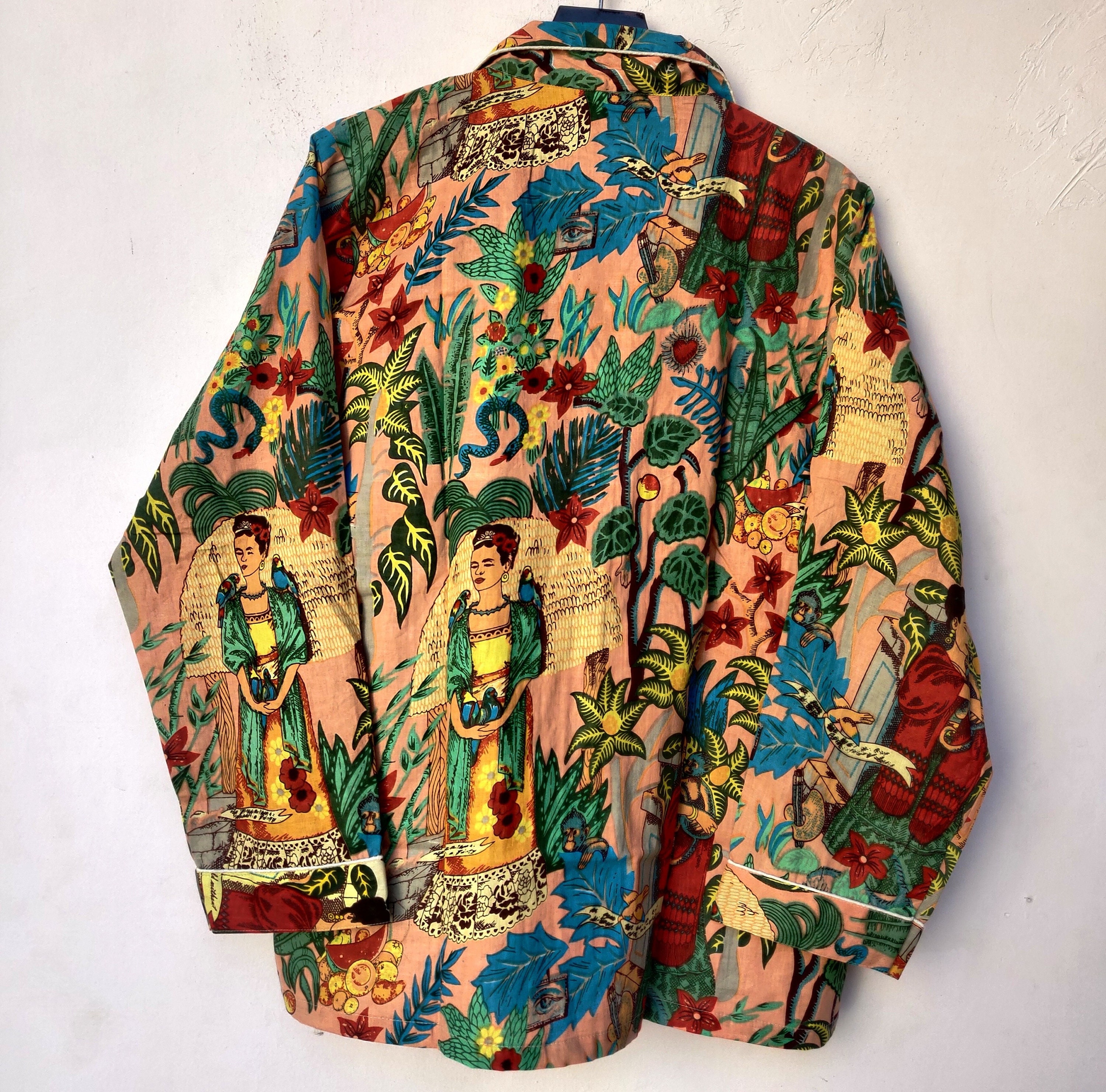 Indian Pajama Printed Setnightwear Pajama Set Woman's Etsy UK