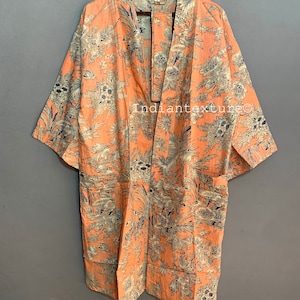 The Mumbai Hooded Printed Cotton Kimono
