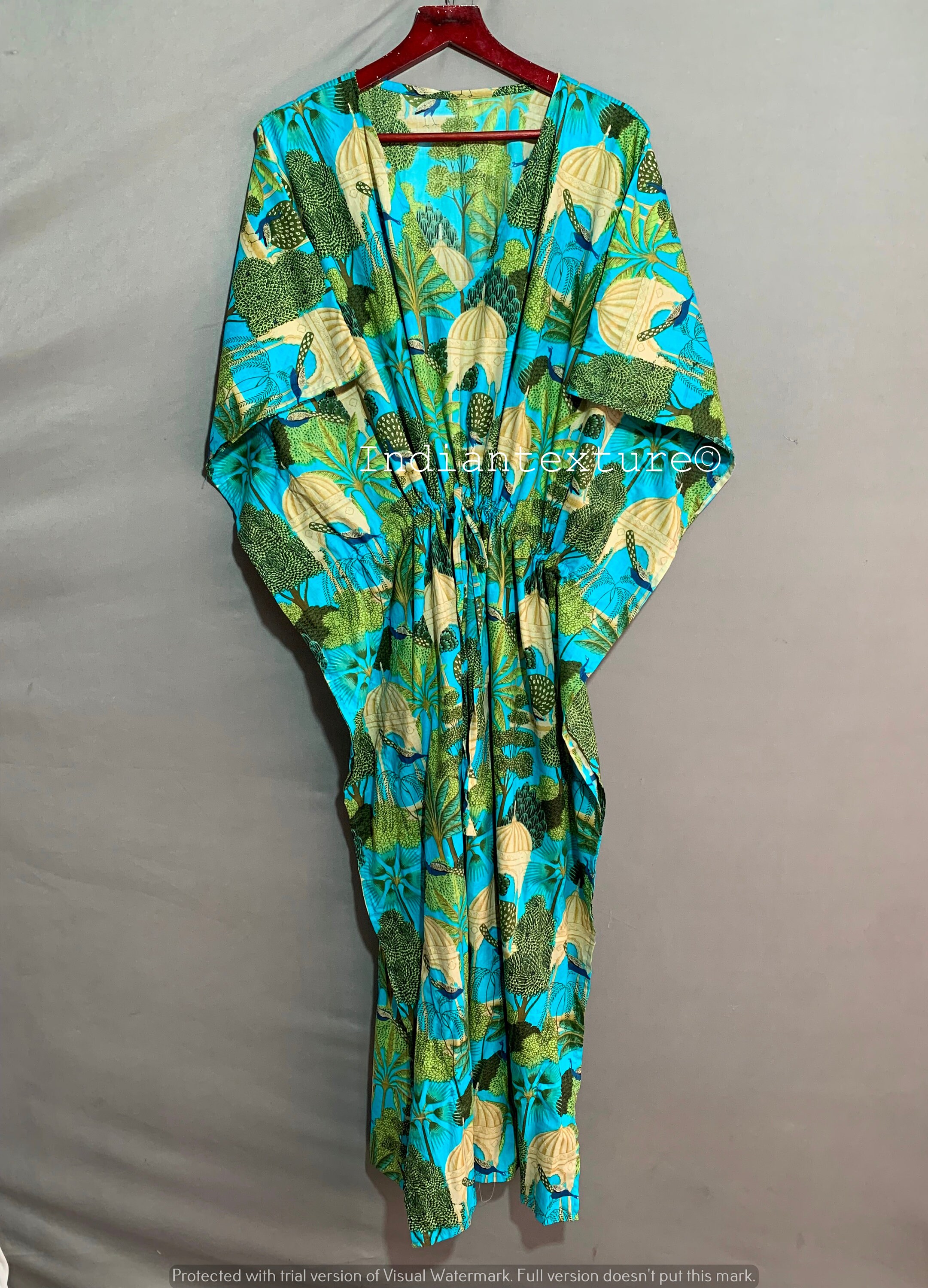 Peacock Garden Long Kaftan main image 1