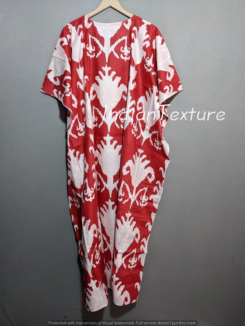 Cotton Kaftan Indian Floral Kaftan Long Caftandress for to Etsy