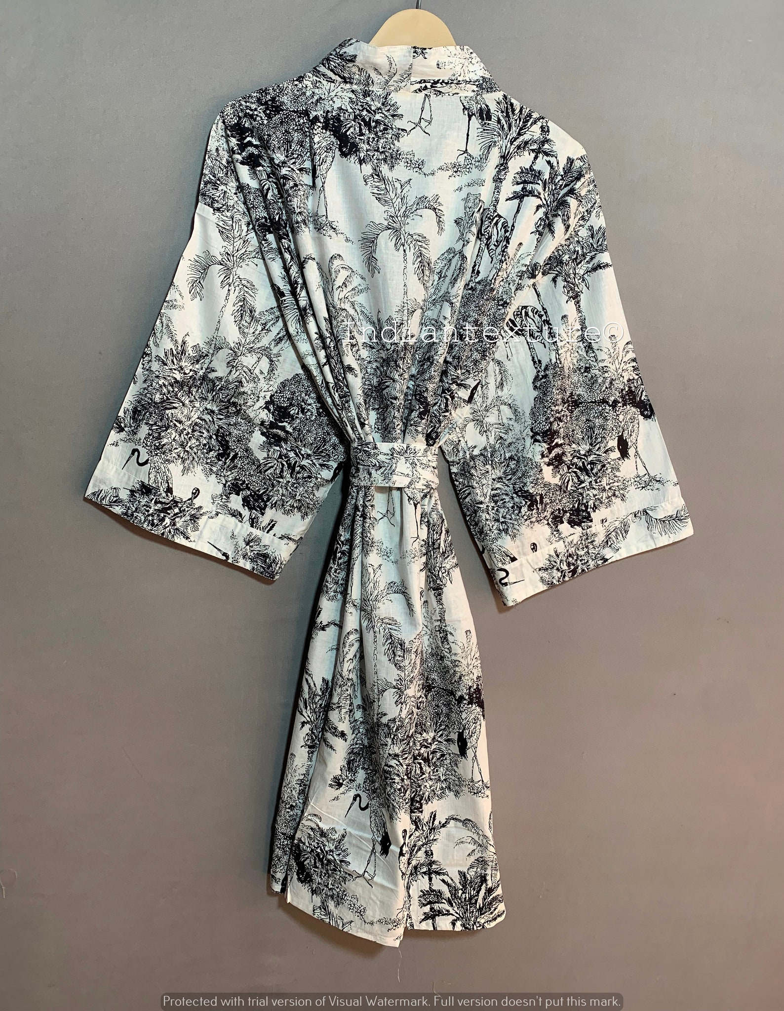 Cotton Robe Cotton Kimono Cotton Mens Robe Cotton Womens Etsy