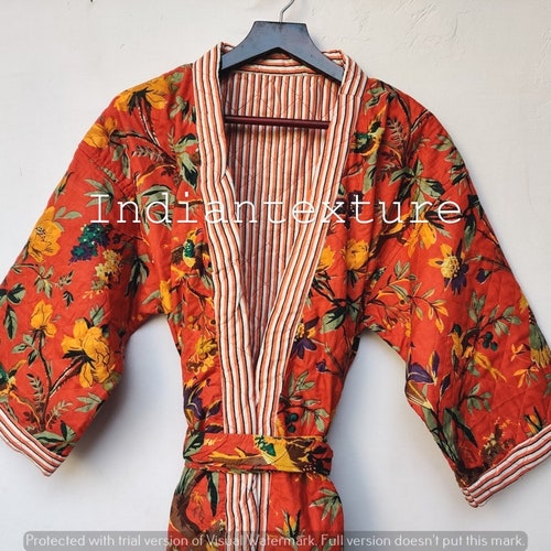 LUXURY Quilted Robe Quilted Kimono Robes Traditional Etsy