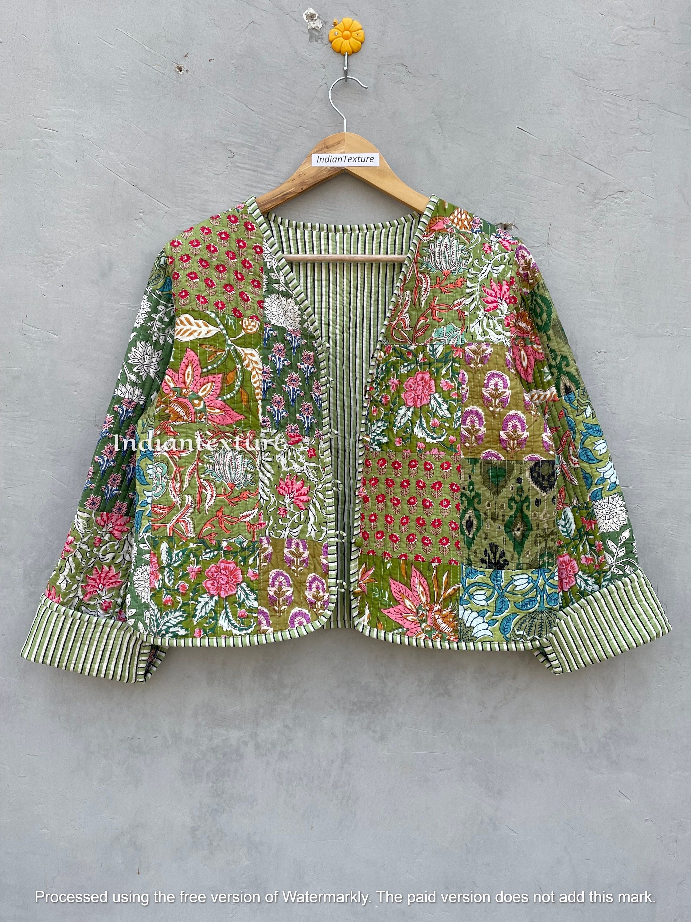 Indian Print Jacket - Etsy Indian Print Jacket - Etsy