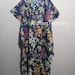 Brown Flower Short Sleeve Kaftan